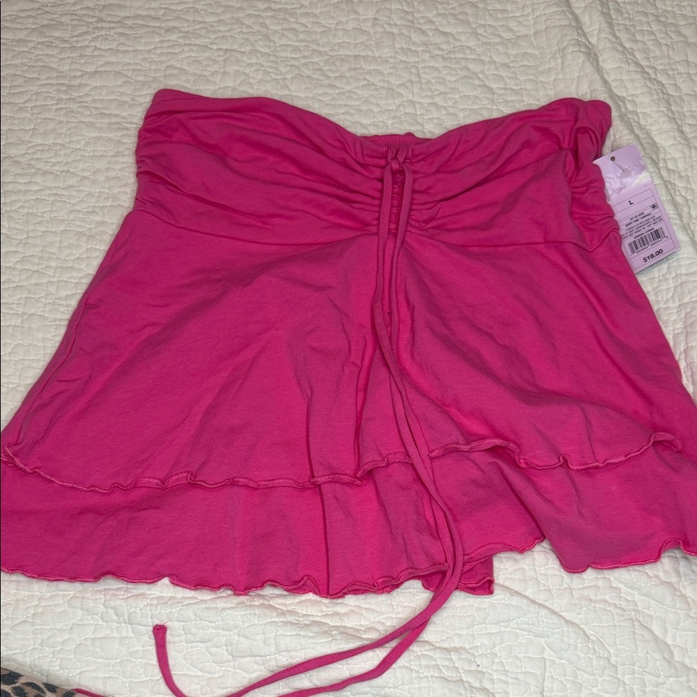 Wild Fable Vibrant Pink Gathered skirt